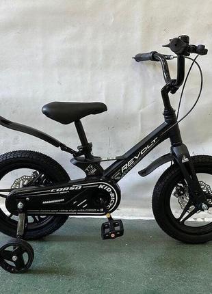 Велосипед дитячий легкий магнієвий 14" литі диски, дискові гал...
