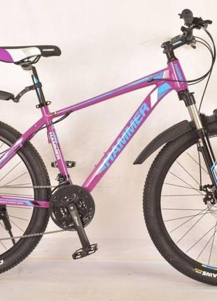 Гірський підлітковий велосипед алюмінієвий s200 hammer фіолето...