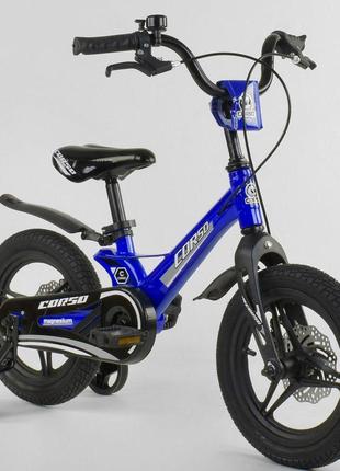 Дитячий велосипед "corso" mg-85328 14 дюймів, магнієва рама, д...