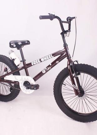 Дитячий двоколісний велосипед free wheel 20 coffee5 фото