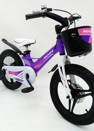 Дитячий двоколісний велосипед 16 дюймів mars-2 evolution (від ...1 фото