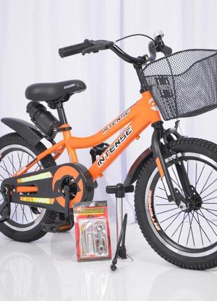 Дитячий двоколісний велосипед 16 дюймів intense n-200 помаранч...