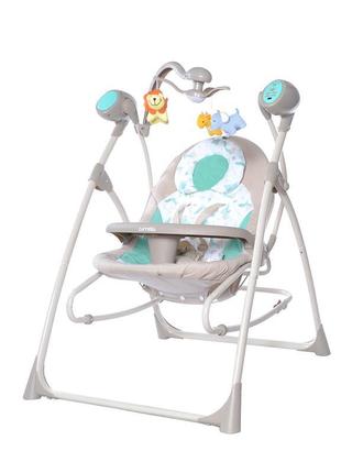 Колиска-гойдалка 3в1 carrello nanny 3в1 crl-0005 azure beige з...