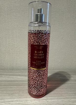 Парфумований спрей black cherry merlot, bath and body works , сша