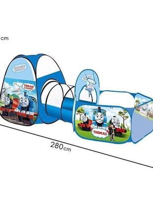 Намет з тунелем і манежем 96965 e будиночок паровозик томас1 фото