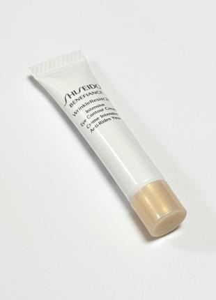 Оригінальний крем навколо очей shiseido benefiance wrinkle resist 24 intensive eye contour cream проти зморшок, з ефектом ліфтинга, 5 мл