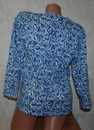 Блуза принтована бренду m&amp;co
 /95% бавовна/ еластична/3 фото