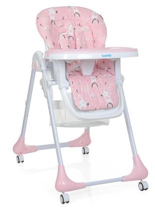 Стільчик для годування m 3233 rabbit girl pink