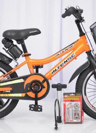 Дитячий двоколісний велосипед (від 5 років) на 16 дюймів inten...5 фото