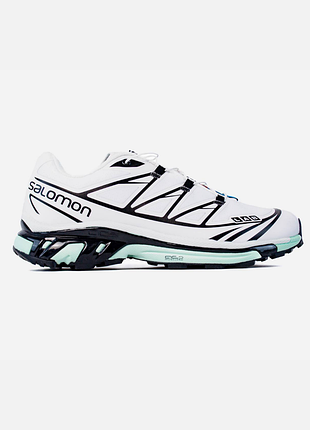 Текстильные кроссовки salomon xt-6 white black