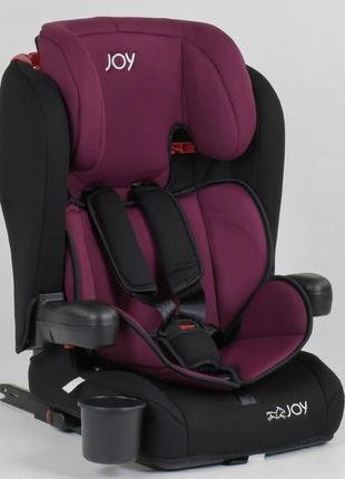 Дитяче автокрісло joy isofix 73180 (9-36 кг) бордове