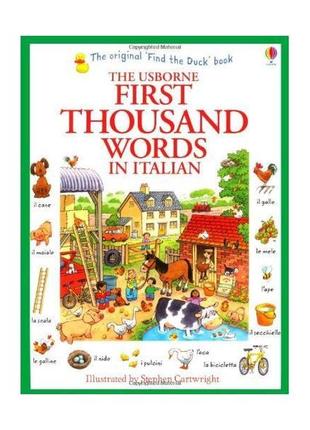 Книга first 1000 words in italian (9781409566144) usborne