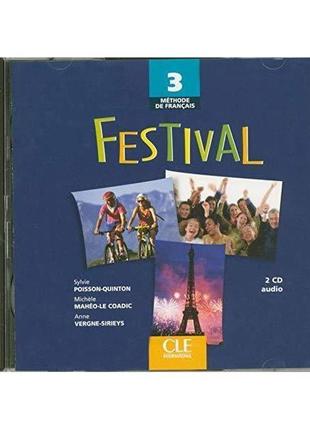 Книга festival 3 cd audio pour la classe (9782090325300) cle i...