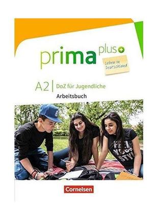 Книга prima plus a2 leben in deutschland arbeitsbuch mit audio...