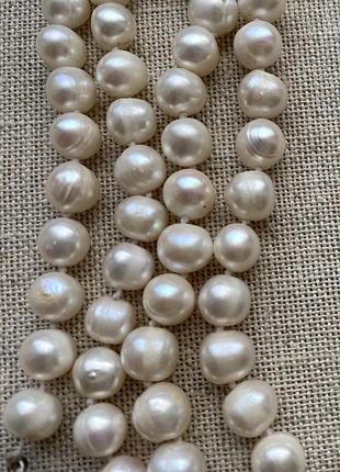 Натуральный  жемчуг. бусы.