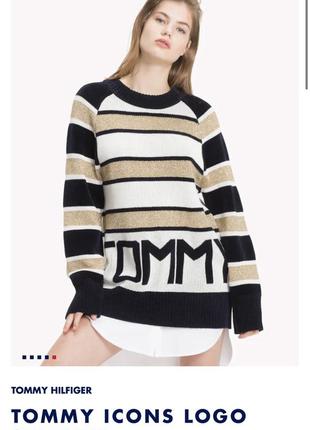 Tommy icons logo sweater