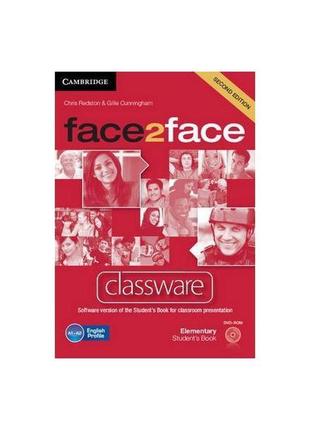 Книга face2face 2nd edition elementary classware dvd-rom (9781...