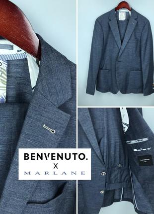 Benvenuto black label x marlane mens slim fit suit легкий мужской костюм слим фит