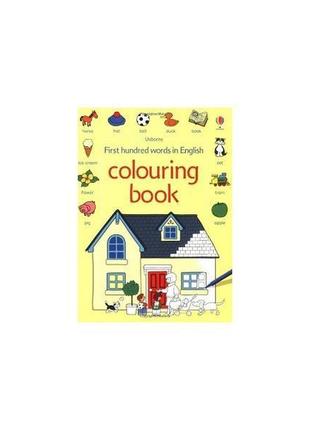 Книга first 100 words in english. colouring book (978140950044...