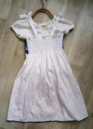 Сарафан вышиванное платье красивое праздничное вышитое платье на бретельках2 фото