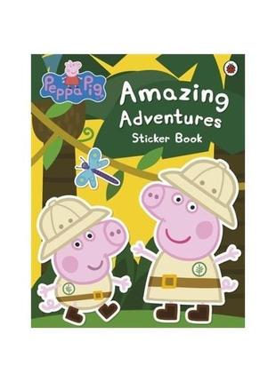 Книга peppa pig: amazing adventures sticker book (978140931213...