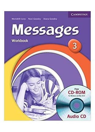 Книга messages 3 workbook with audio cd (9780521696753) cambri...