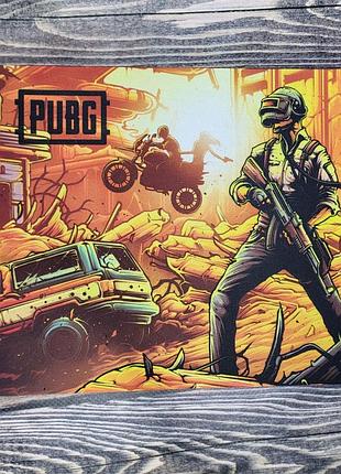 Килимок для миші “pubg” — ігровий, 20×24 см, з бойовим принтом