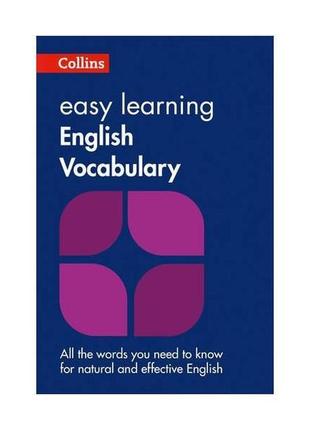 Книга collins easy learning: english vocabulary 2nd edition (9...