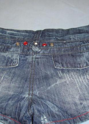 Шорты джинсовые женские летние размер 42 / 8 с потертостями секси2 фото