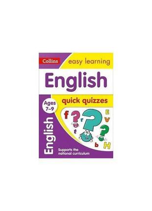 Книга collins easy learning: english quick quizzes ages 7-9 (9...