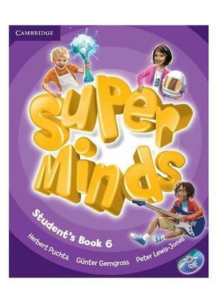 Книга super minds 6 student's book with dvd-rom (підручник) (9...