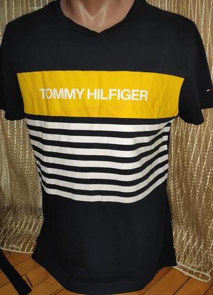 Нова сток оригінал фірмова катон футболка tommy hilfiger.м-л.5 фото