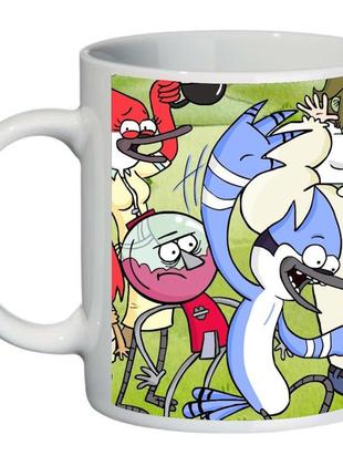 Кухоль звичайний мультик regular show (чашка-supercup-rs-0020)