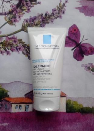 La roche-posay toleriane очищающий крем-гель для чувствительной кожи и сухой кожи лица1 фото