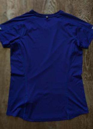 Синяя женская спортивная футболка майка свитшот худи олимпийка nike pro combat размер s7 фото