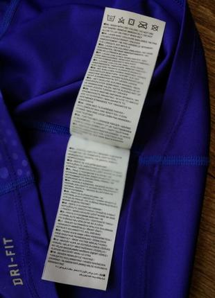 Синяя женская спортивная футболка майка свитшот худи олимпийка nike pro combat размер s5 фото