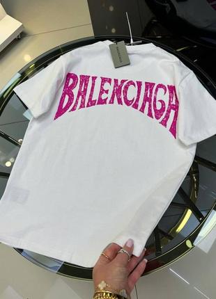 Белая футболка balenciaga1 фото