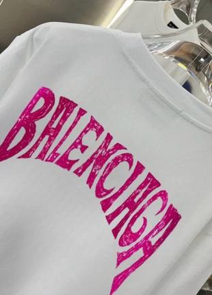 Белая футболка balenciaga4 фото