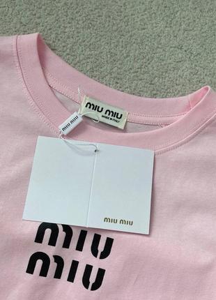 Рожева футболка miu miu3 фото