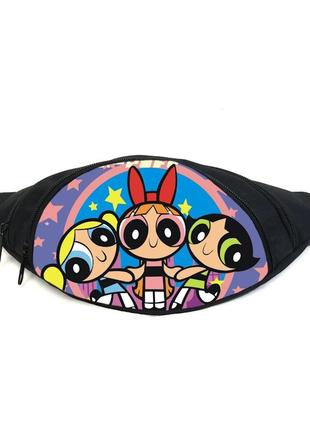 Поясная сумка бананка суперкрошки powerpuff girls (pg-020) gear bag черная