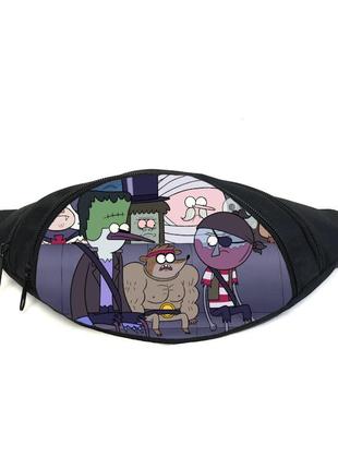 Поясная сумка бананка обычный мультик regular show (rs-01) gear bag черная