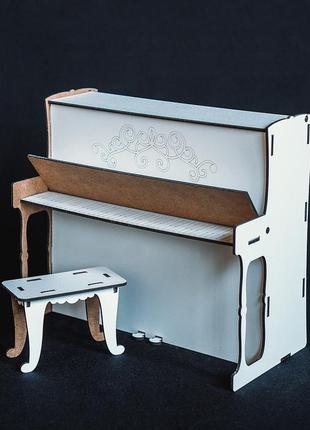 Дерев'яні іграшкові меблі "піаніно+стілець",арт.tnr10010, шт
