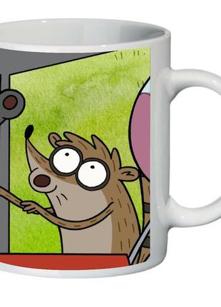 Кухоль звичайний мультик regular show (чашка-supercup-rs-007)