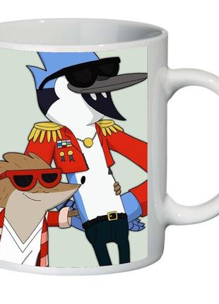 Кухоль звичайний мультик regular show (чашка-supercup-rs-0014)