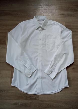 Мужская рубашка белая dressmann3 фото