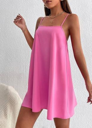 Сарафан міні сукня софт на бретелях1 фото