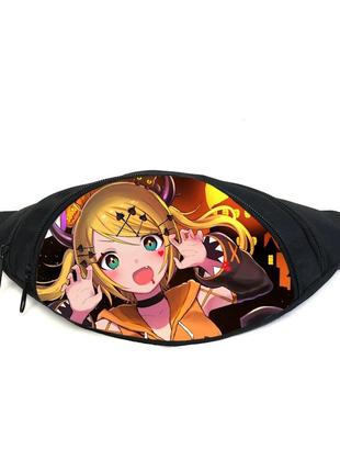 Поясная сумка бананка кагаминэ рин kagamine rin (gb kgr 016) gear bag черная