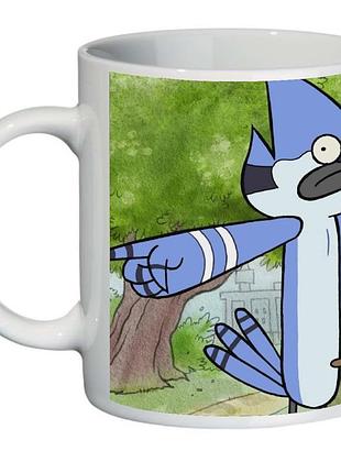 Кухоль звичайний мультик regular show (чашка-supercup-rs-009)