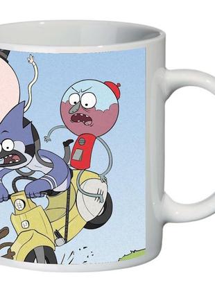Кухоль звичайний мультик regular show (чашка-supercup-rs-0012)