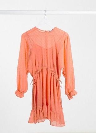 Платье в горошек (с подкладкой) asos 16
